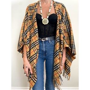Burberry Vintage Check Collette Cape One Size